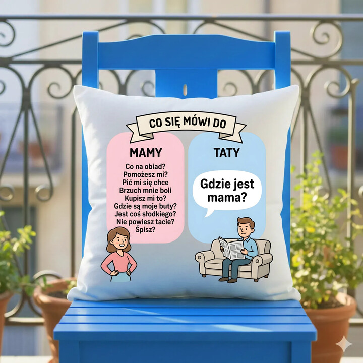 Co się mówi do mamy - poduszka na prezent