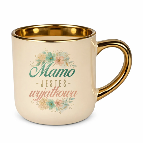 Mamo, jesteś wyjątkowa - kubek elegancki na prezent