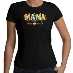 Mama - imiona - damska koszulka na prezent – produkt personalizowany