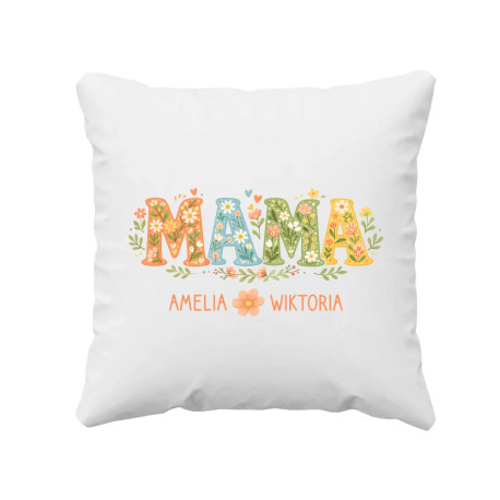 Mama - imiona - poduszka na prezent – produkt personalizowany