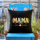 Mama - imiona - czarna poduszka na prezent – produkt personalizowany
