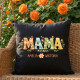 Mama - imiona - czarna poduszka na prezent – produkt personalizowany