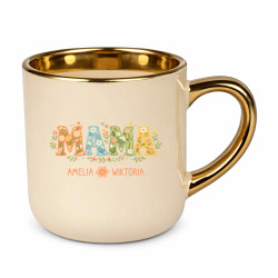 Mama - imiona - kubek elegancki na prezent – produkt personalizowany