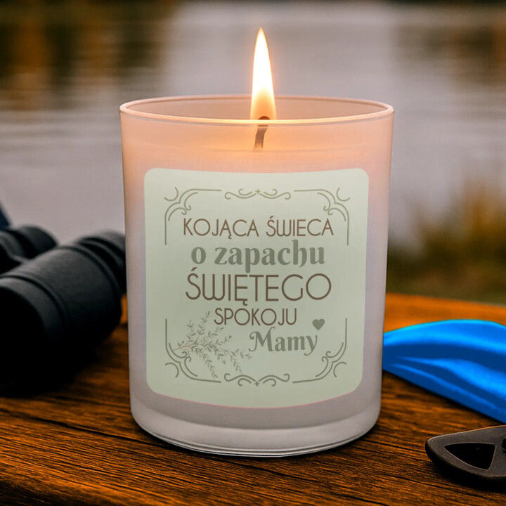 Kojąca świeca o zapachu świętego spokoju mamy - świeczka zapachowa na prezent