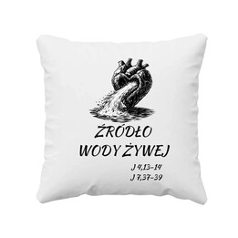 Źródło wody żywej - poduszka na prezent - Szwalnia Św. Pawła