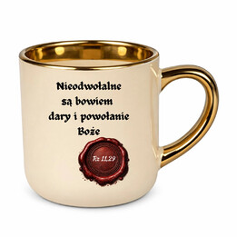 Nieodwołane są bowiem dary - kubek elegancki na prezent - Szwalnia Św. Pawła