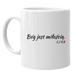 Bóg jest miłością - kubek na prezent - Szwalnia Św. Pawła