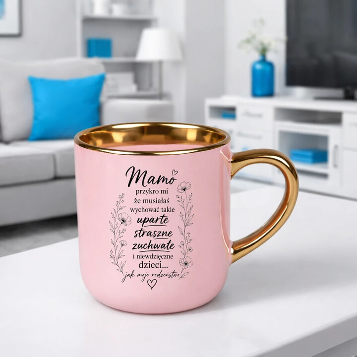 Mamo, przykro mi  - kubek elegancki na prezent