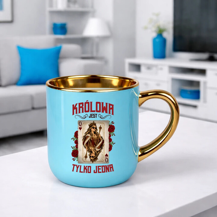 Królowa jest tylko jedna - kubek elegancki na prezent