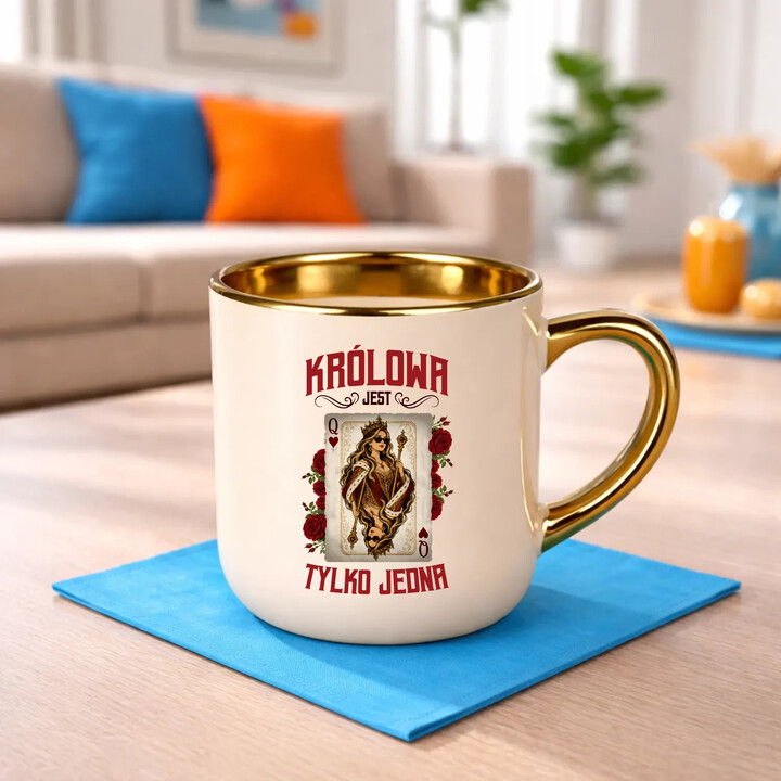 Królowa jest tylko jedna - kubek elegancki na prezent