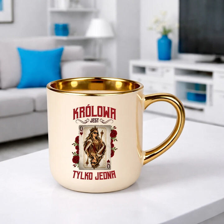 Królowa jest tylko jedna - kubek elegancki na prezent