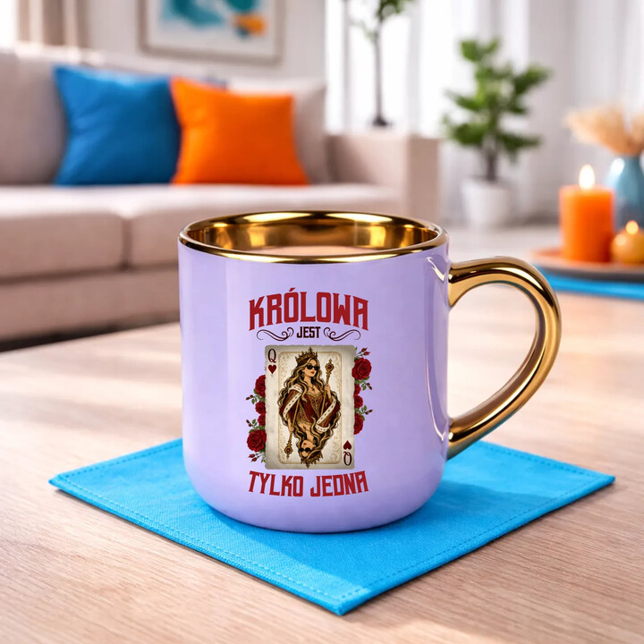 Królowa jest tylko jedna - kubek elegancki na prezent