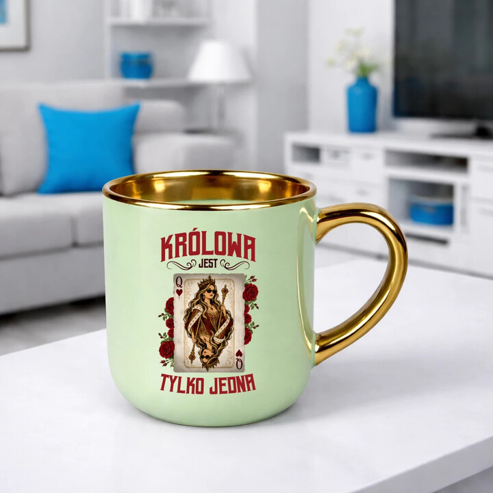 Królowa jest tylko jedna - kubek elegancki na prezent