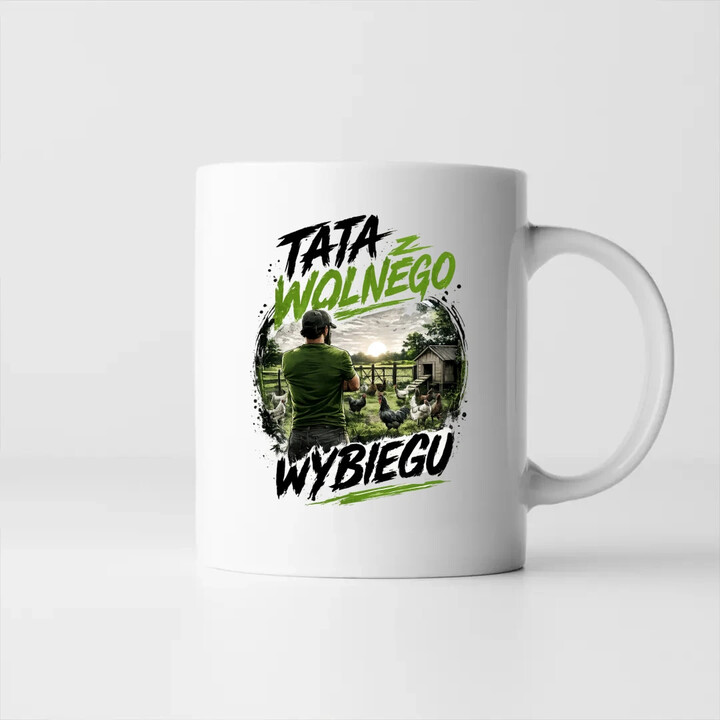 Tata z wolnego wybiegu - kubek na prezent