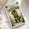 Najlepszy tatozaur - kartka okolicznościowa na prezent dla taty