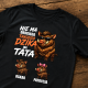 Nie ma drugiego takiego dzika jak tata + imiona dzieci - męska koszulka na prezent - produkt personalizowany