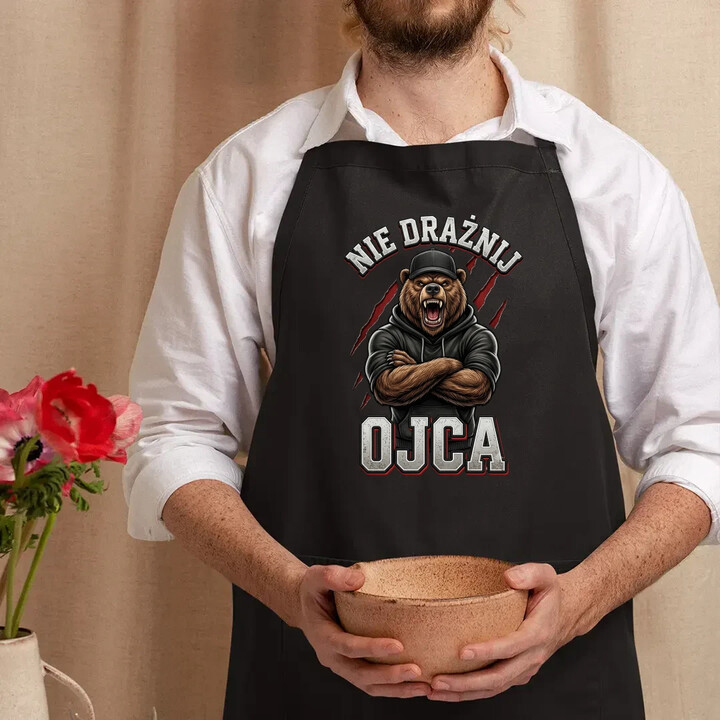 Nie drażnij ojca - fartuch na prezent