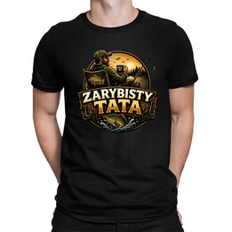 Zarybisty tata - męska koszulka na prezent
