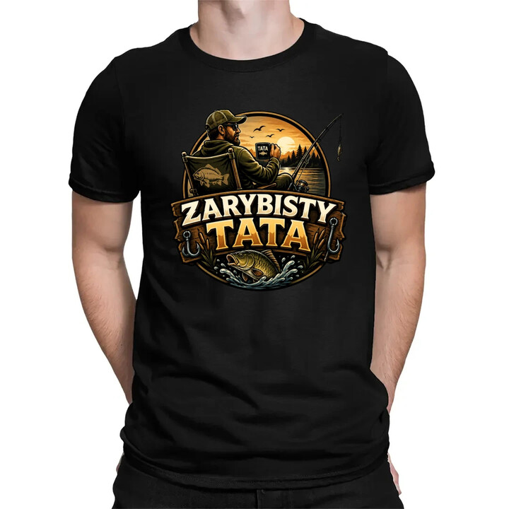 Zarybisty tata - męska koszulka na prezent