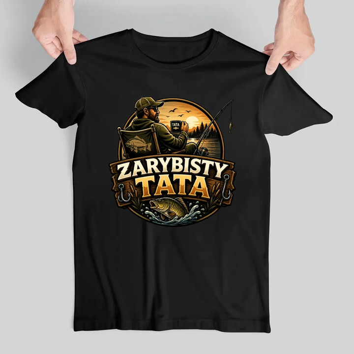 Zarybisty tata - męska koszulka na prezent