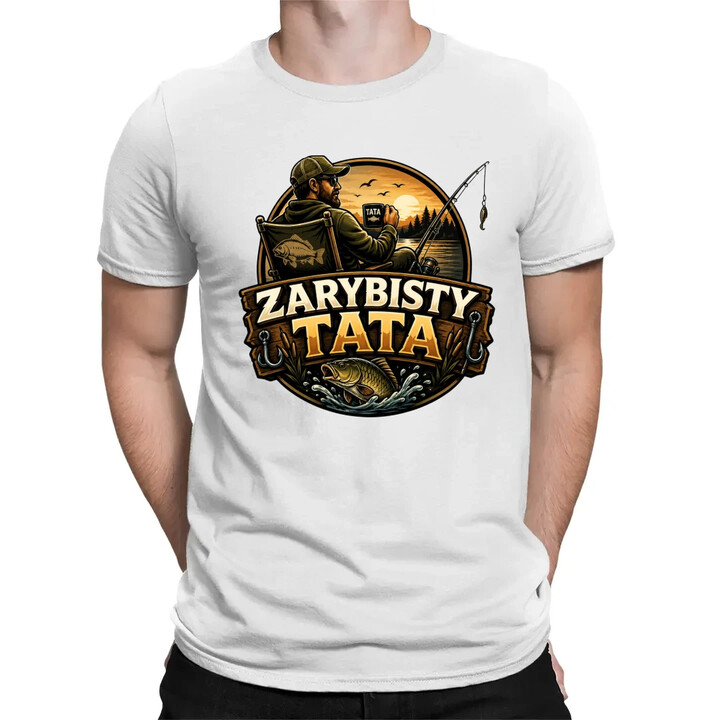 Zarybisty tata - męska koszulka na prezent