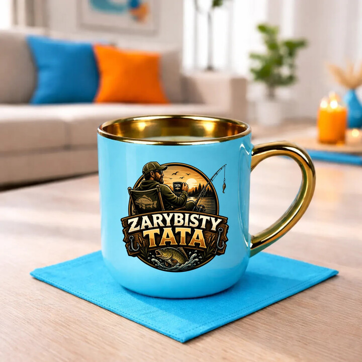 Zarybisty tata - kubek elegancki na prezent