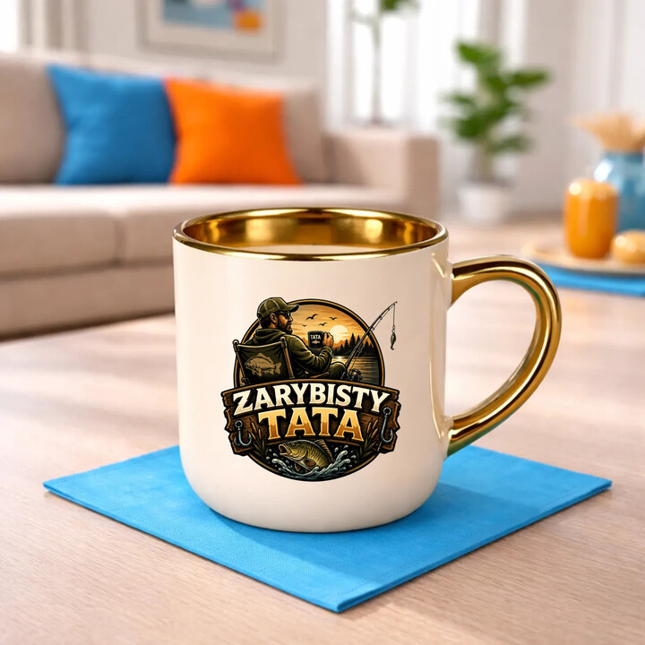 Zarybisty tata - kubek elegancki na prezent