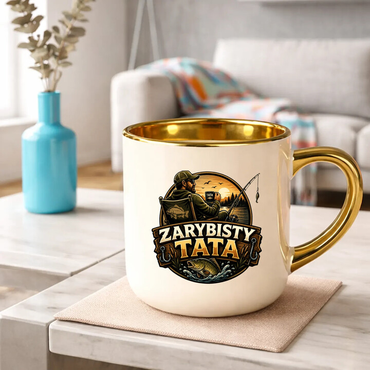 Zarybisty tata - kubek elegancki na prezent