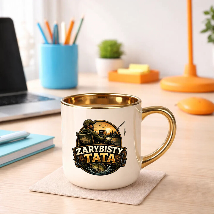 Zarybisty tata - kubek elegancki na prezent