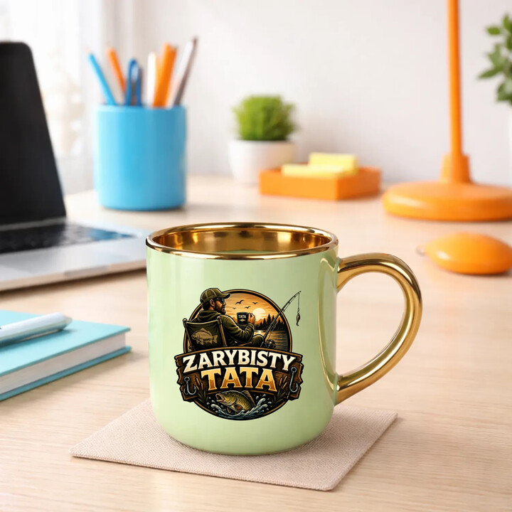 Zarybisty tata - kubek elegancki na prezent