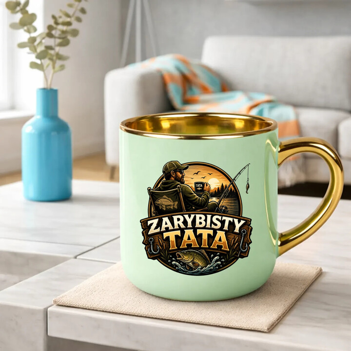 Zarybisty tata - kubek elegancki na prezent