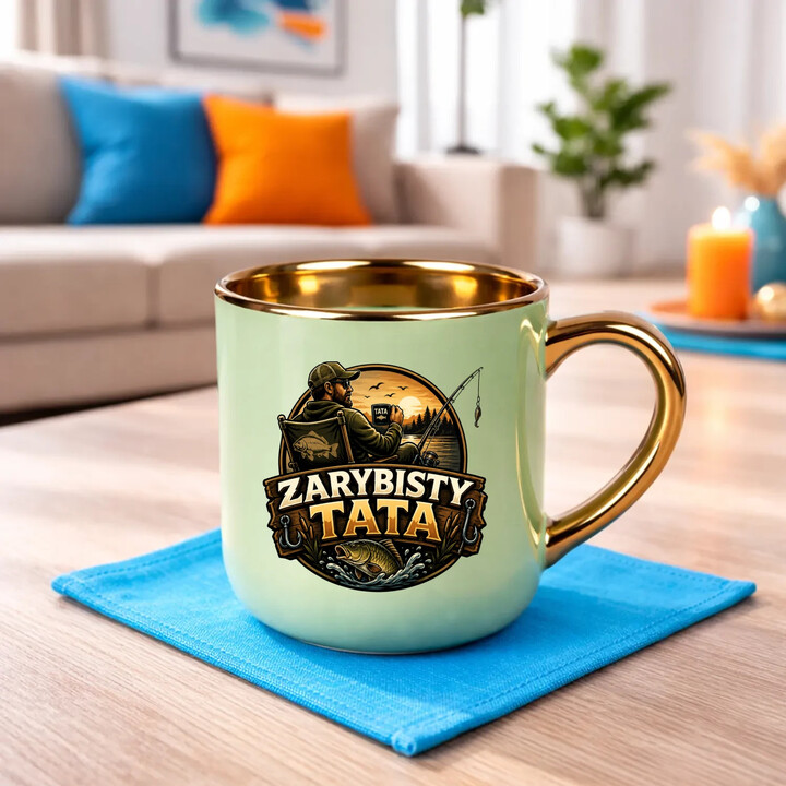 Zarybisty tata - kubek elegancki na prezent