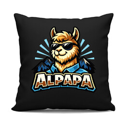 ALPAPA - czarna poduszka na prezent