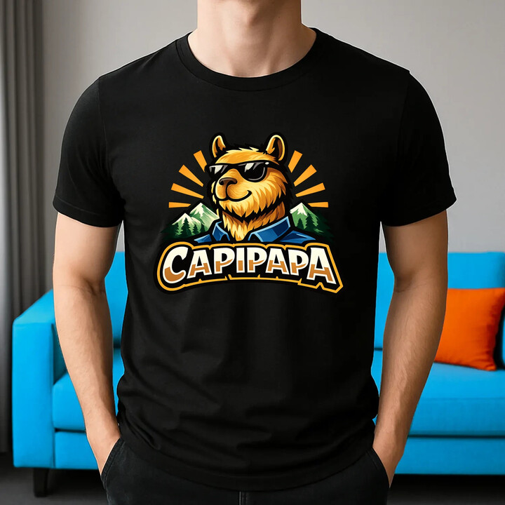 CAPIPAPA - męska koszulka na prezent