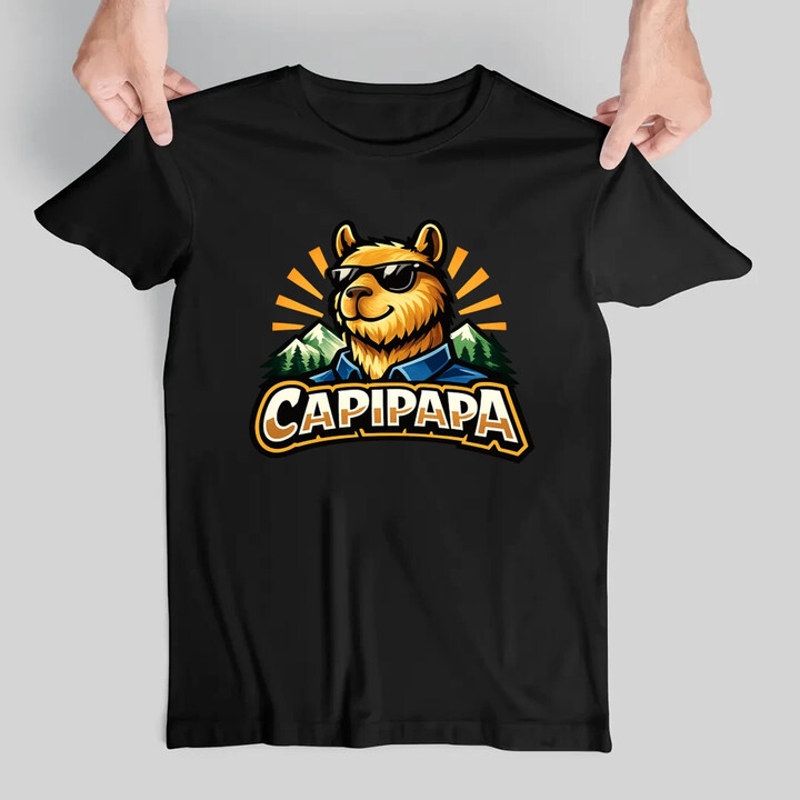 CAPIPAPA - męska koszulka na prezent