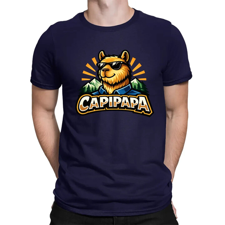 CAPIPAPA - męska koszulka na prezent