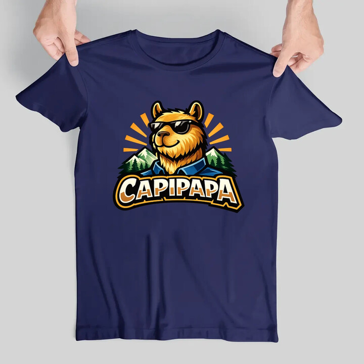 CAPIPAPA - męska koszulka na prezent