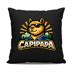 CAPIPAPA - czarna poduszka na prezent