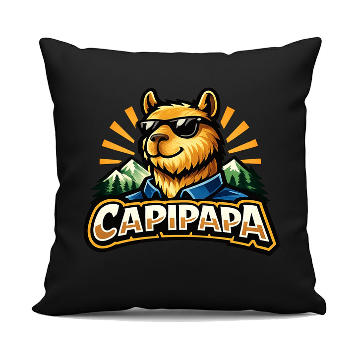 CAPIPAPA - czarna poduszka na prezent