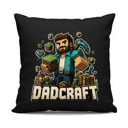 Dadcraft - czarna poduszka na prezent