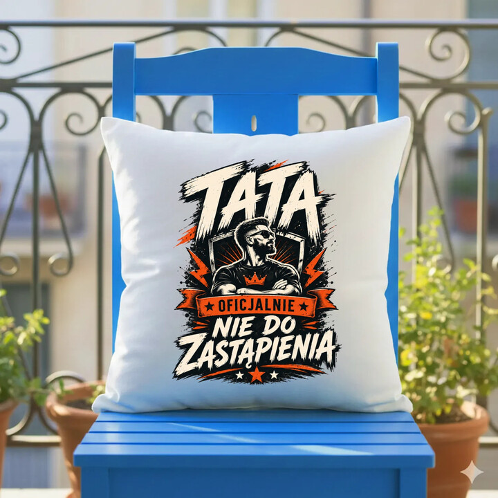 Tata - oficjalnie nie do zastąpienia - poduszka na prezent