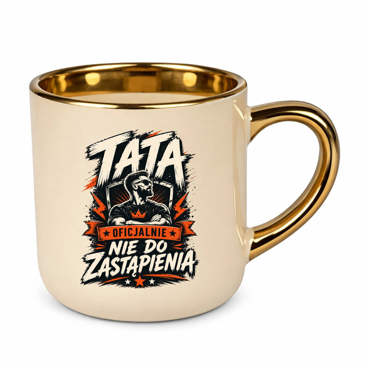 Tata - oficjalnie nie do zastąpienia - kubek elegancki na prezent