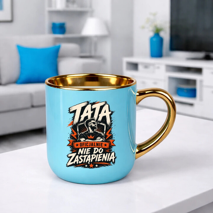 Tata - oficjalnie nie do zastąpienia - kubek elegancki na prezent