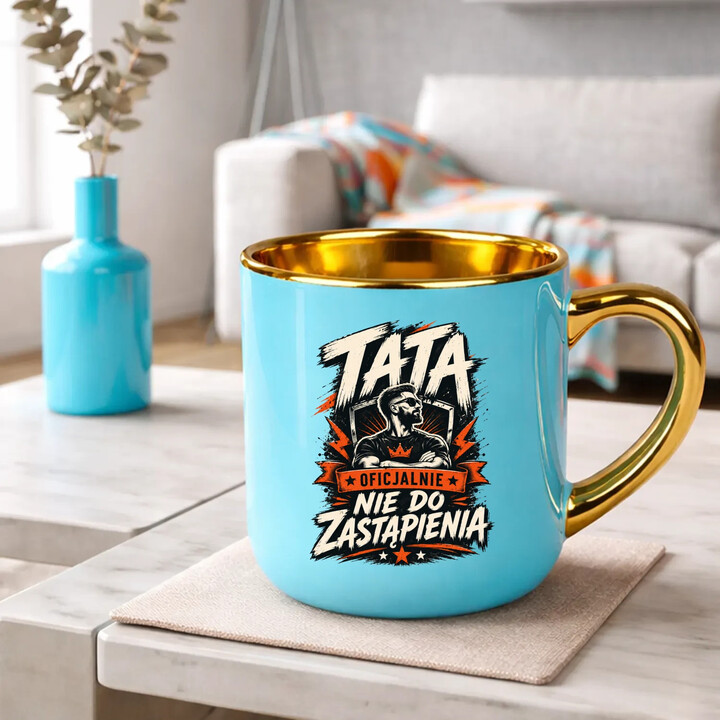 Tata - oficjalnie nie do zastąpienia - kubek elegancki na prezent