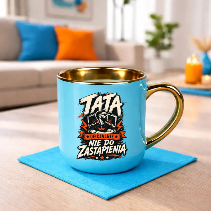 Tata - oficjalnie nie do zastąpienia - kubek elegancki na prezent