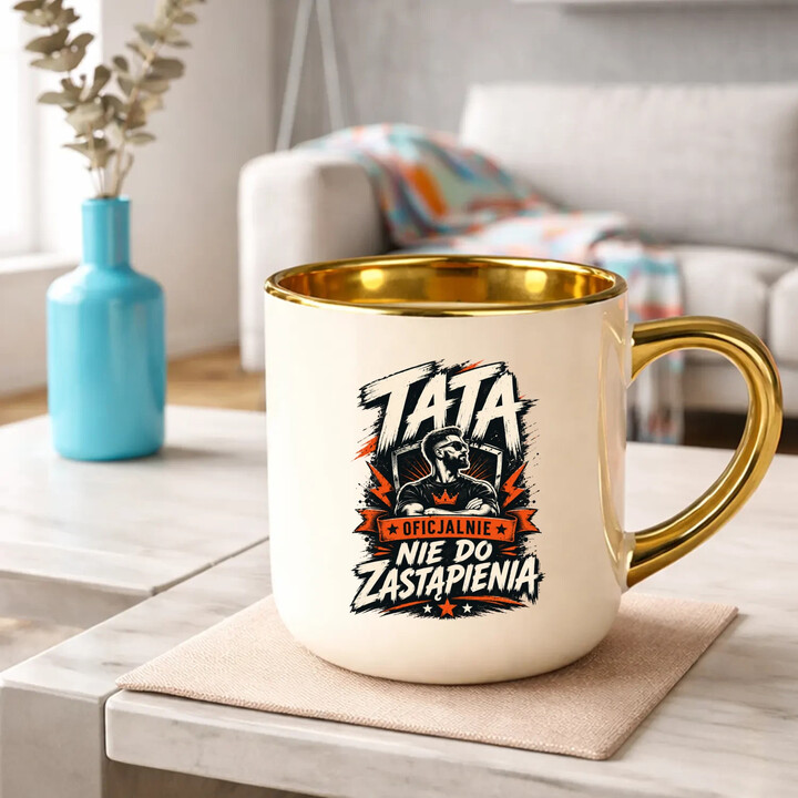 Tata - oficjalnie nie do zastąpienia - kubek elegancki na prezent