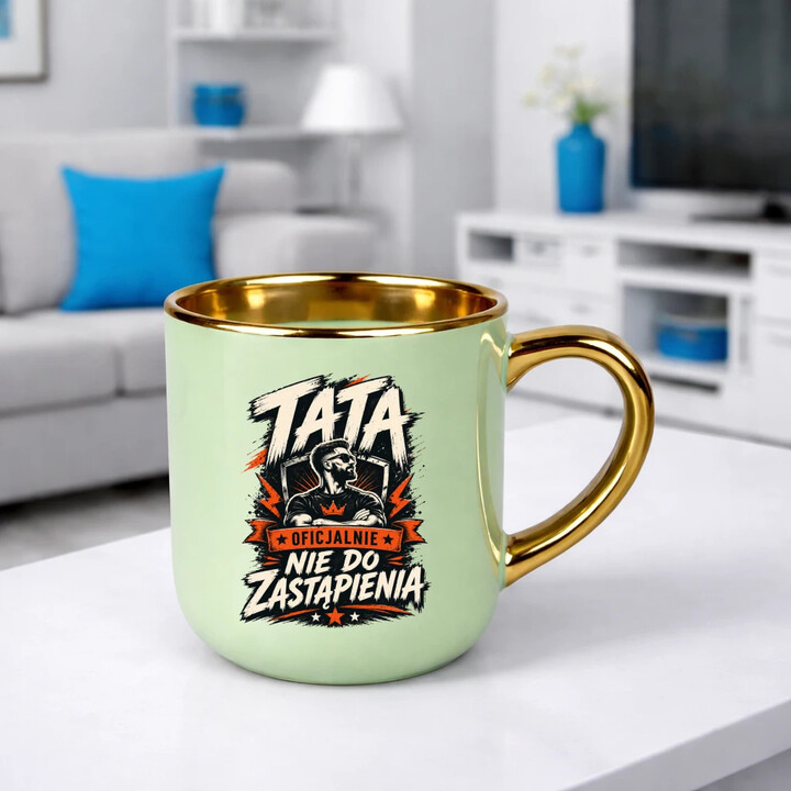 Tata - oficjalnie nie do zastąpienia - kubek elegancki na prezent
