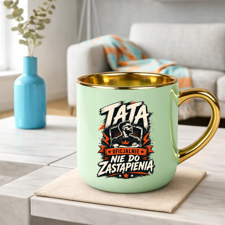 Tata - oficjalnie nie do zastąpienia - kubek elegancki na prezent