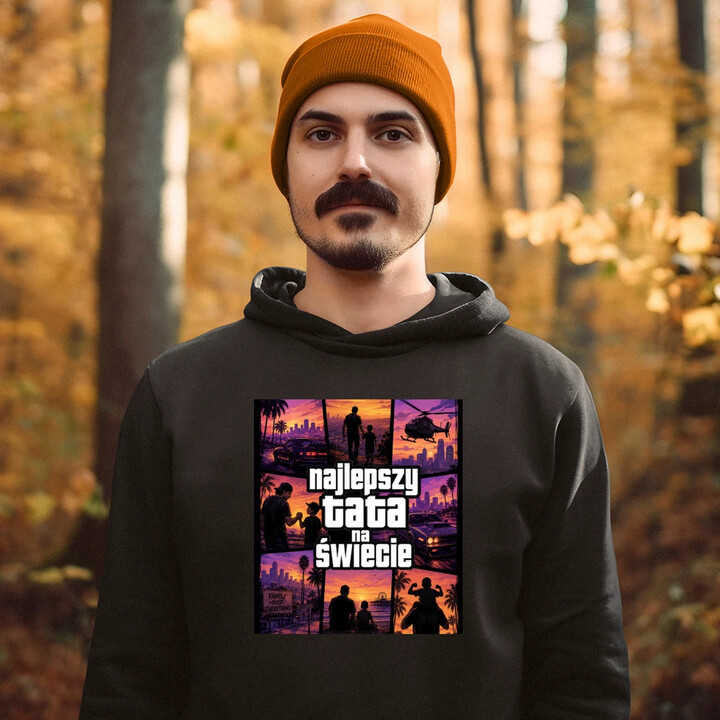 Najlepszy tata na świecie - męska bluza na prezent