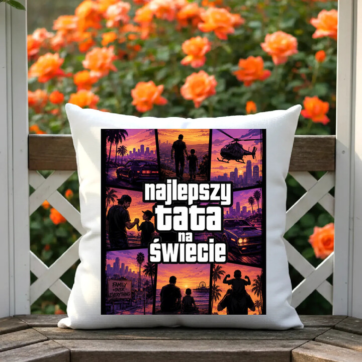 Najlepszy tata na świecie - poduszka na prezent